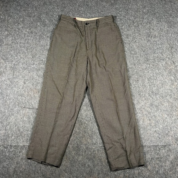 Tommy Hilfiger Men's Dress Pants Size 34 Herringbone Flat‎ Front Work Career - Picture 1 of 7